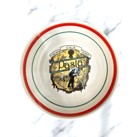Italia Toscana Roma‎ Pasta Bowl Italian Country Kitchen Decor - Picture 1 of 7